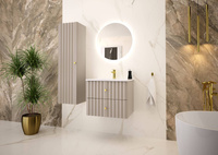 AQUA-02 - Szafka z Umywalką 2S 60cm Kaszmir Zestaw-3