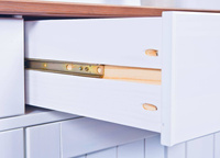 Kredens WESTERLAND 13 drewniany biały