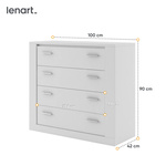 ARTI AR-10 - Komoda 4S Biała