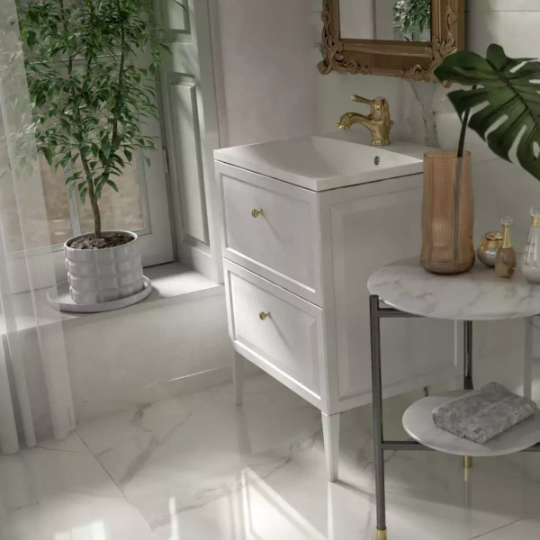 Oristo Szafka pod umywalkę MONTEBIANCO 80 cm biała