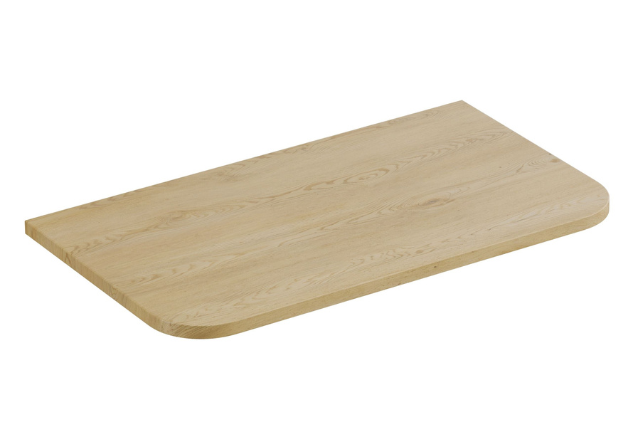 Zestaw Szafka Pod Umywalkę z Blatem 80 cm i Słupek Wysoki Ovalia Cremona