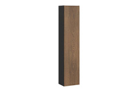 Zestaw Szafka z Blatem 60 cm i Umywalka Nablatowa oraz Słupek Wysoki 2 Półsłupki Lustro i Sedes Talia Casella Czarny Mat