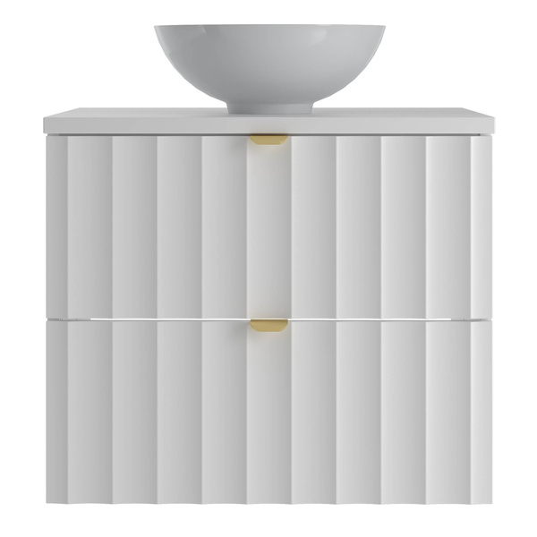 ARCOS-06 - Szafka z Umywalką i Blatem 2S 60cm Biały Mat Zestaw-5