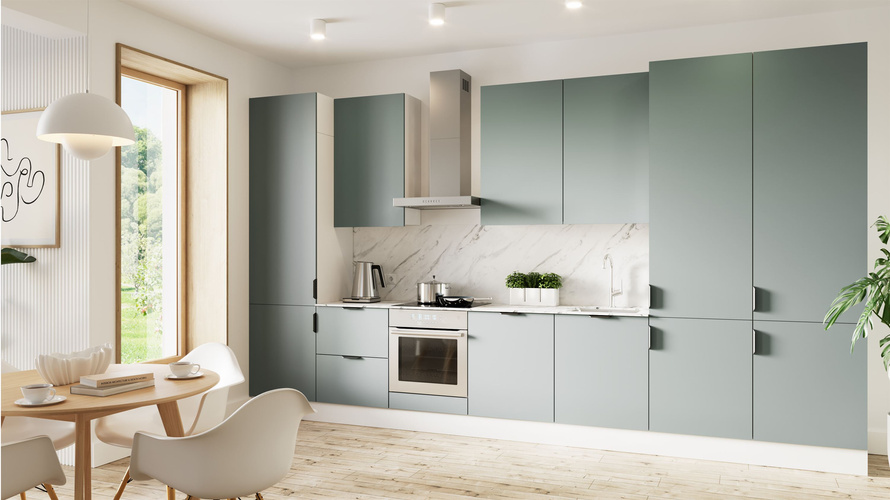 Szafka Kuchenna Dolna 1D1S z Wkładem Na Sztućce Sorento D60S1 P/L AX Biały Green