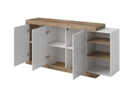 Sintra Komoda 3-drzwiowa 180 cm Biały Połysk / Dąb Samdal