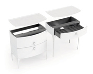 Oristo Szafka pod umywalkę 82 cm 2S LOUIS biała połysk