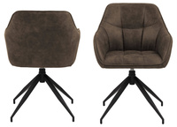 Brenda Krzesło Do Jadalni Z Podłokietnikiem Jasnobrązowe