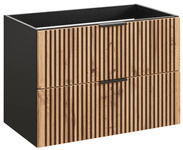 Szafka pod umywalkę 80 cm 2S Xilo Black Wotan