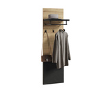 QUANT GARDEROBA QG-07 - Panel Wieszak 40 cm Dąb Artisan/Czarny