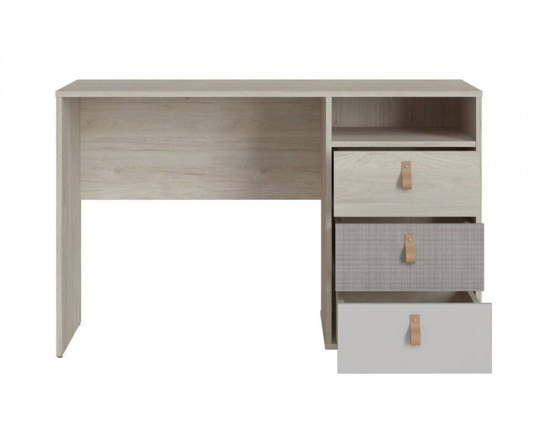 Denim DEIB01 - Biurko 3S Orzech Rockford Jasny/Cashmere/Caroline