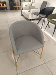 Nelson krzesło janso szary - złote nogi_01
