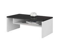 Cross - Stolik Kawowy Biały Czarny Mat