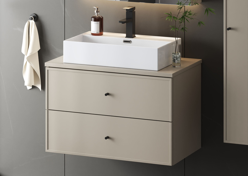 MARCO-01 Szafka Pod Umywalkę 2S 80 cm Kaszmir