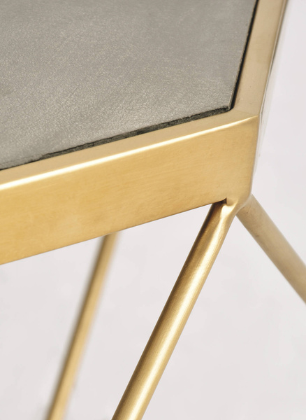 Glamour GL1714 Stolik kawowy złoty ze stali