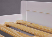 Łóżko Desert Rain 90x200 cm drewniane białe