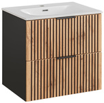 Szafka z umywalką 60 cm Xilo Black Wotan