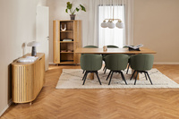 Actona Krzesło Do Jadalni z Podłokietnikiem Darlene Zielony