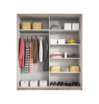 Beta Szafa 2-drzwiowa z Lustrami 221 cm San Remo Jasne / Biały