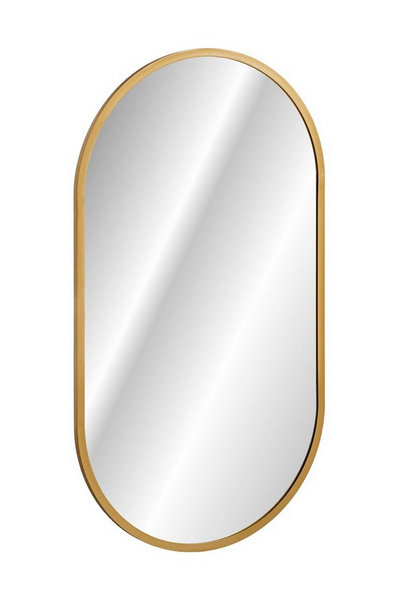 Lustro LED Złote Apollo 90x50 Owalne