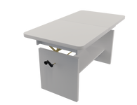 JANEK - Ławostół Ława Rozkładana Stolik Kawowy Biel Alpejska