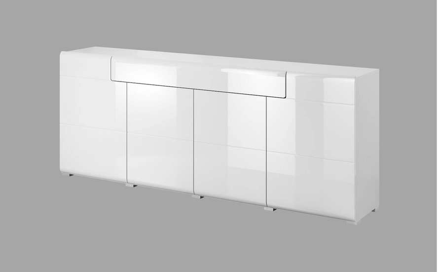 Toledo WM Komoda 4D1S Biały Połysk