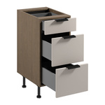 Szafka Kuchenna Dolna 3S Sorento D40S3 P/L AX Baltic Storm Beżowy Mat