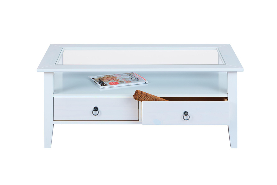 Stolik kawowy PROVENCE 7 drewniany biały