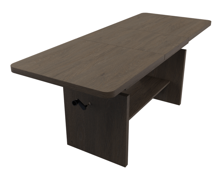 JANEK - Ławostół Ława Rozkładana Stolik Kawowy Jesion Ciemny