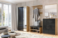 Luna LN-122-LV - Szafa 2-drzwiowa Dąb Craft Lava Mat