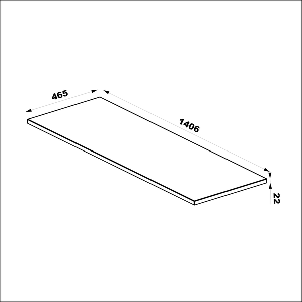 Blat Łazienkowy 140 cm Piasek Pustyni