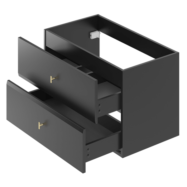 RAY-01 - Szafka pod Umywalkę 2S 80 cm Czarny Mat