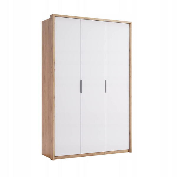 Asti AS-23-WB - Szafa 3-drzwiowa Dąb Craft Biały Połysk