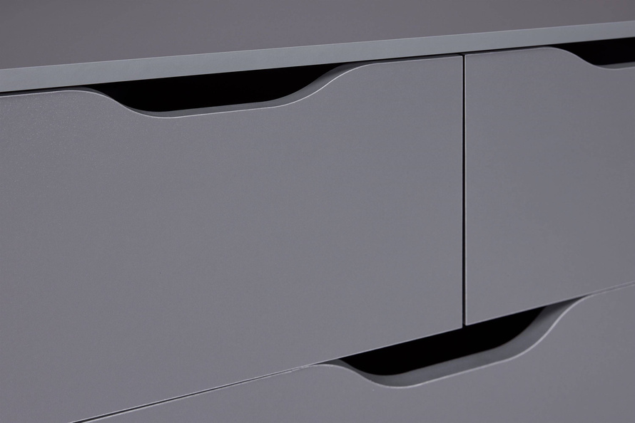 Komoda Silenzia 2S4S szara grafitowa