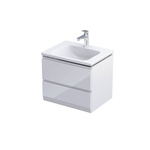 Oristo BRYLANT UNI Szafka z umywalką 60 cm biały połysk