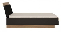 Monaco MOAL01 - Łóżko 140 Stirling Oak/Czarne