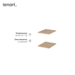 EASY EA-05 - Półki Małe 2 Sztuki Dąb Scandi