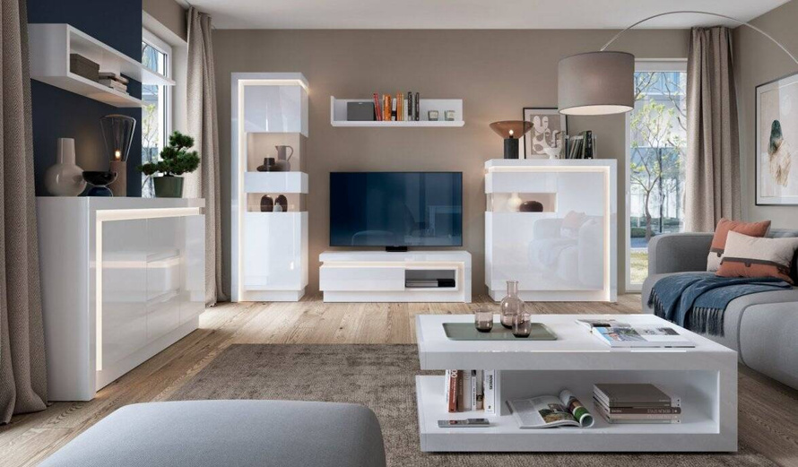 Lyon Biały LYOB101 - Biurko 1D1S Białe