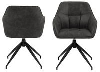 Brenda Antracyt Krzesło Do Jadalni Z Podłokietnikiem