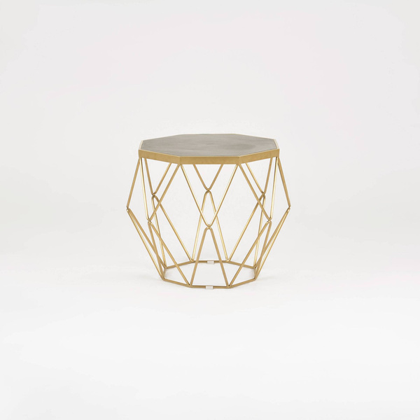 Glamour Gl1715 Stolik kawowy złoty ze stali