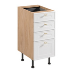 Szafka Kuchenna Dolna 4S Sorento D40S4 AX Puccini Biały Mat Ramka