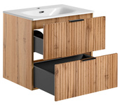 Szafka 60 cm ADEL OAK z Umywalką SKY