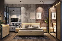 QUANT QS-03 - Stolik Nocny Z Oświetleniem Dąb Artisan/Czarny