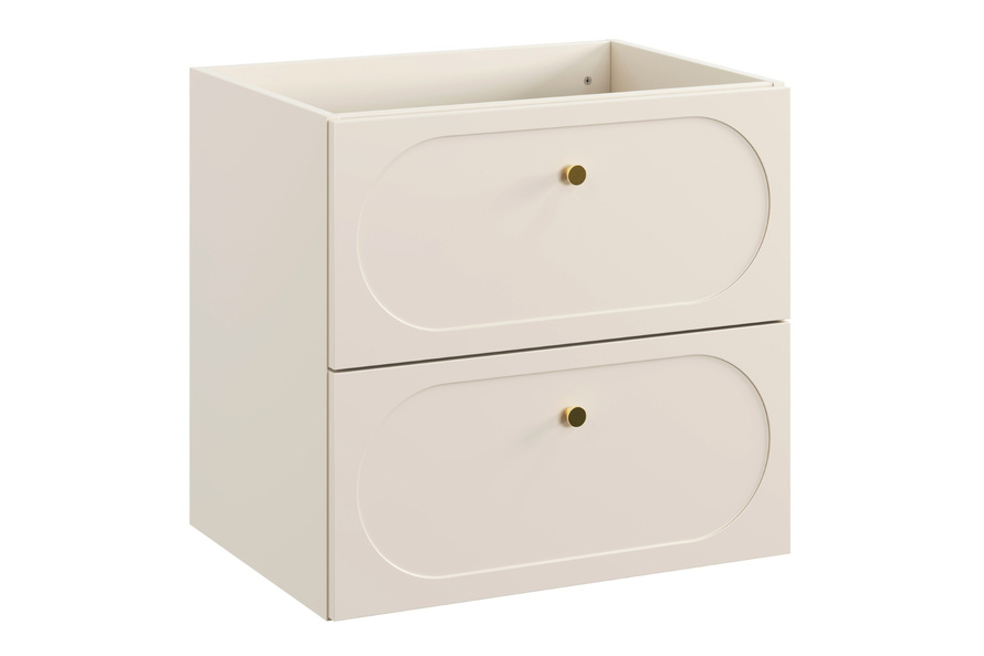Szafka Pod Umywalkę 60 cm 2 Szuflady Donna Sand