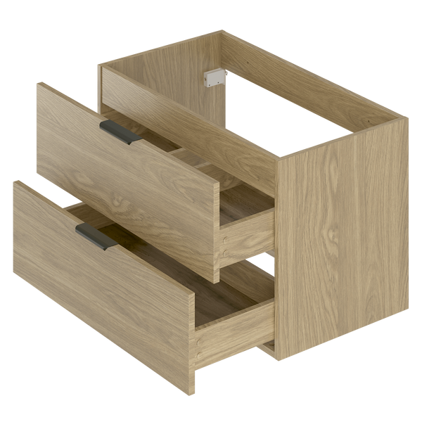 PILE-01 Szafka Pod Umywalkę 2S 80 cm Dąb Olejowany