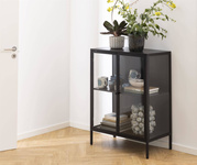 Regał Metalowy Newcastle Czarny Mat 1P