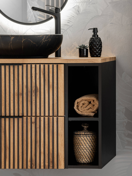 Szafka niska Xilo Black 81-01-A