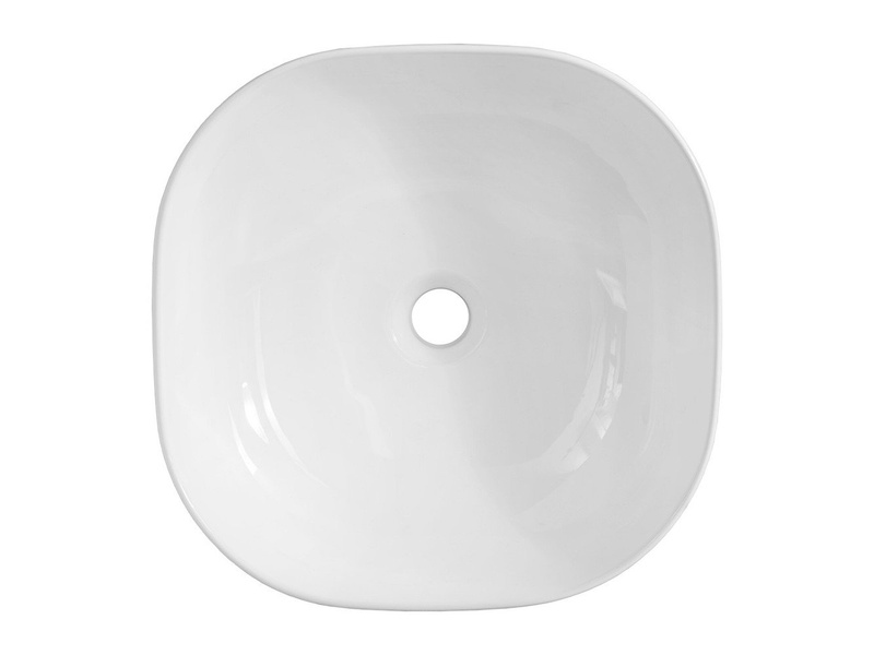 Nowoczesna umywalka ceramiczna nablatowa Smile 1