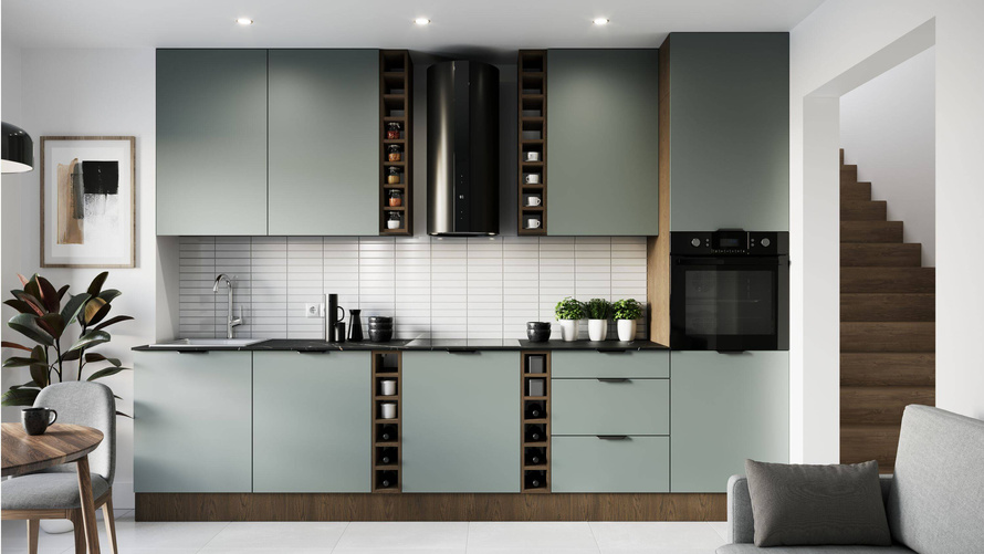 Szafka Kuchenna Dolna 2D Sorento D40SPWN P/L Baltic Storm Green