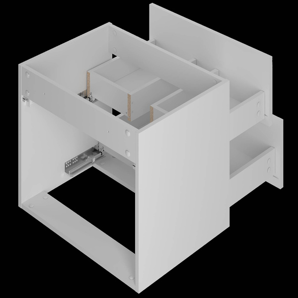 MONA-02 - Szafka Pod Umywalkę 2S 60cm Biały Mat