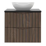 STELLA-02 - Szafka z Umywalką i Blatem 2S 60cm Orzech Zestaw-2